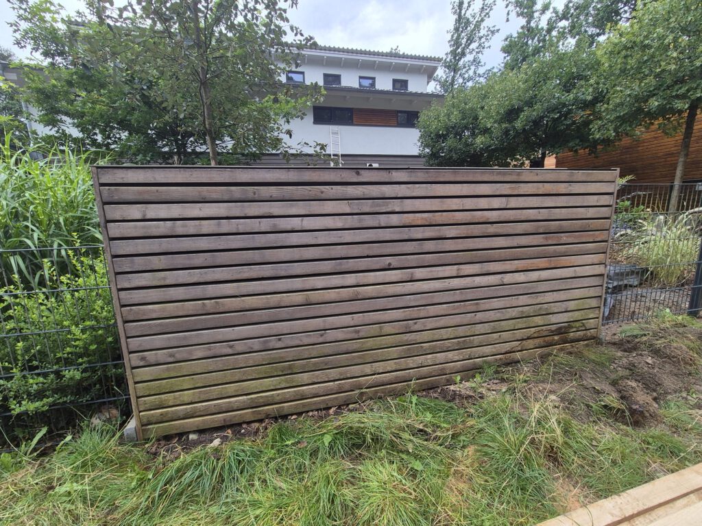 Sichtschutzzaun Holzlasur